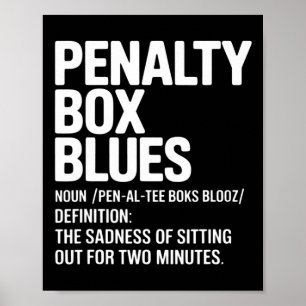 Lustige Eishockey-Definition Eishockey-Strafbank Poster