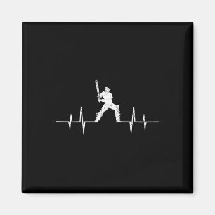 Lustige Ekg Cricket-Spiel Liebhaber Geschenke Cool Magnet