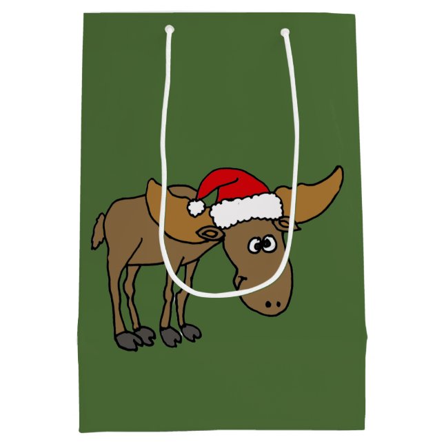 Lustige Elche in der Mittlere Geschenktüte (Rückseite)