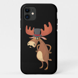 Lustige Elchmütze Schnurrbart Tierliebhaber Case-Mate iPhone Hülle