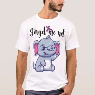 Lustige Elefanten-Blume Vergissmeinnicht Heimerhei T-Shirt