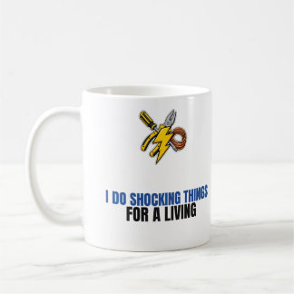 Lustige Elektriker Tasse Ich mache Schockierende D