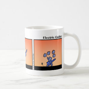 Lustige elektrische Gitarre Stickman Tasse - 127