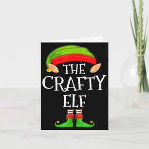 Lustige Elf Familie Weihnachten Kreativer Elf Pull Karte