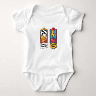 Lustige Eltern-Energie – Vor dem Kaffee nach den K Baby Strampler