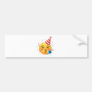 Lustige Emoticon-Party Autoaufkleber
