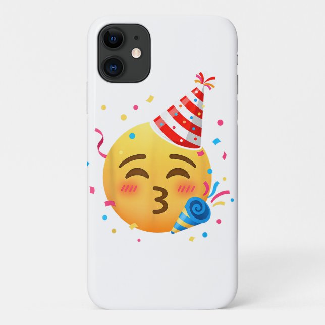 Lustige Emoticon-Party Case-Mate iPhone Hülle (Rückseite)