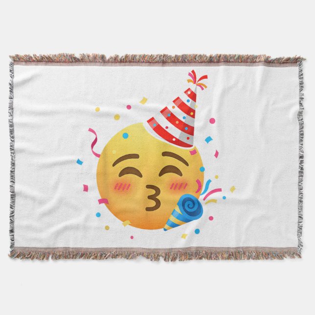 Lustige Emoticon-Party Decke (Vorderseite)