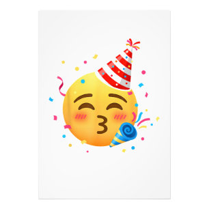 Lustige Emoticon-Party Fotodruck