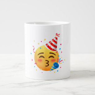 Lustige Emoticon-Party Jumbo-Tasse