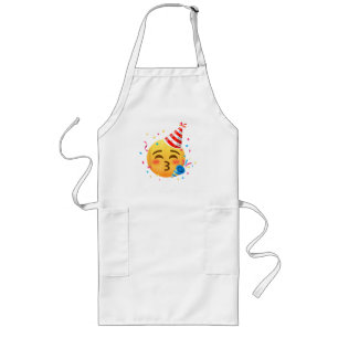 Lustige Emoticon-Party Lange Schürze
