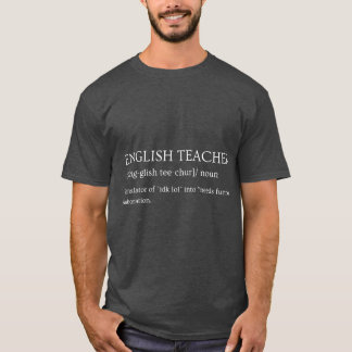 Lustige Englische Lehrer Definition Zitat lustig T-Shirt
