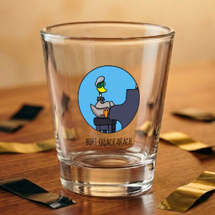 Lustige Ente Burt Quackarach Klavierspieler Kunstw Schnapsglas