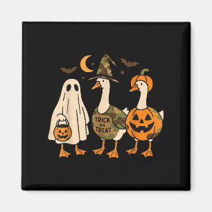 Lustige Ente Ente Boo Halloween-Kostüm Ente Magnet