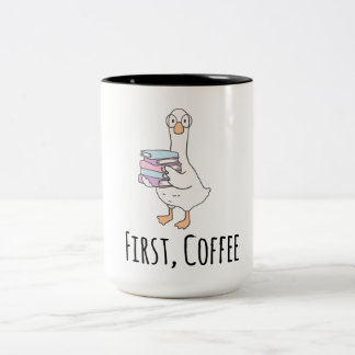 Lustige Ente "Erster Kaffee" Tasse – Süßer Morgenk