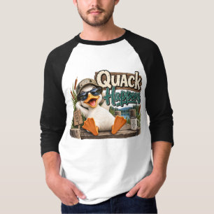 Lustige Enten-Fischdesign T-Shirt