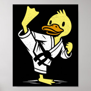 Lustige Enten-Karate Martial Arts Memes Co. Enten  Poster