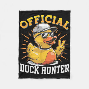 Lustige Enten-Kreuzfahrt-Boot-Jagdtrupp-Gummiente Fleecedecke