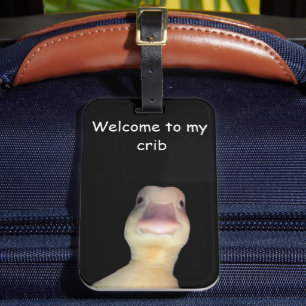 Lustige Enten-Meme – „Willkommen in meiner Bude“ S Gepäckanhänger