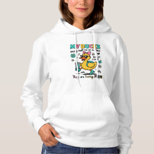Lustige Enten nicht in einer Reihe Hoodie