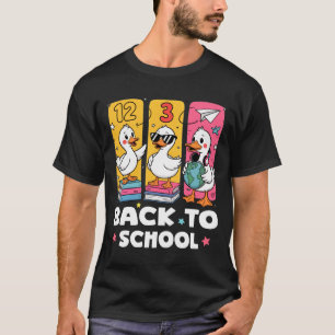 Lustige Enten-Schultruppe erster Schultag für T-Shirt