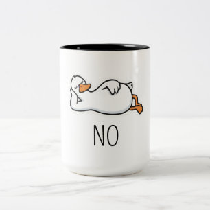 Lustige Enten-Tasse "Nein" Süße Baby-Enten-Kaffe Zweifarbige Tasse