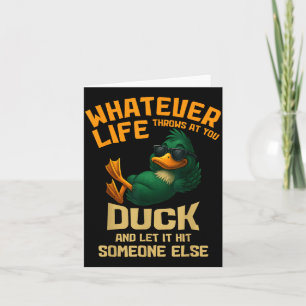 Lustige Enten-Tier-Zitate Design Sarkastisch Entsp Karte