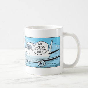 Lustige Enten und PilotCartoon-Tasse Tasse