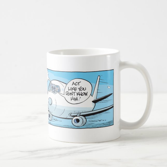 Lustige Enten und PilotCartoon-Tasse Tasse (Rechts)
