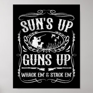 Lustige Entenjagd Sonnen Auf Whack Em Und Stack Em Poster