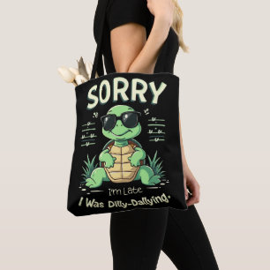 Lustige Entschuldigung Ich Bin Spät Schildkröte mi