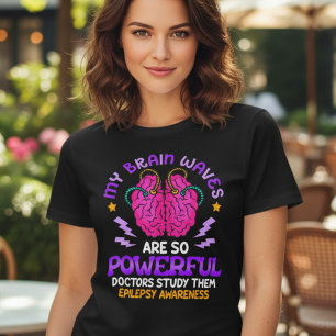 Lustige Epilepsie-Gehirnwellen-Bewusstseinsförderu Tri-Blend Shirt