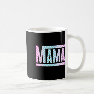 Lustige epische Mama kariert farbenfrohe Leucht- M Kaffeetasse