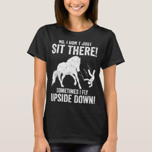 Lustige Equestrian Pferd Vaulting Fly Ide Runter T-Shirt