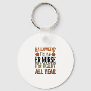 Lustige ER-Krankenschwester Halloween Gruseliges G Schlüsselanhänger