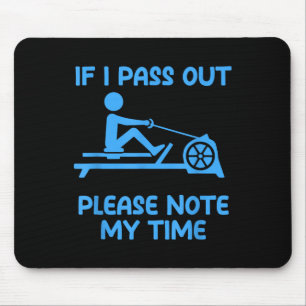Lustige Erg-Maschine Gym Ergometer Rudern Übungen Mousepad