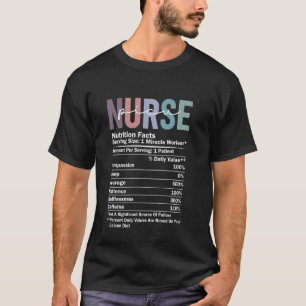 Lustige Ernährungsfakten für PICU-Krankenschwester T-Shirt