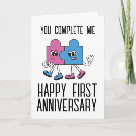 lustige erste Hochzeitskarten Karte