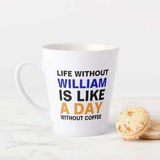Lustige Espresso-Tasse für Männer | Namens-Monogra Milchtasse