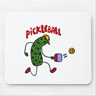 Lustige Essiggurke, die Pickleball Aktions-Entwurf Mousepad