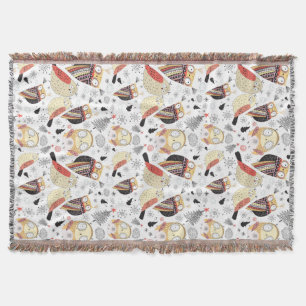 Lustige Eule der Beschaffenheit Decke