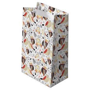 Lustige Eule der Beschaffenheit Kleine Geschenktüte