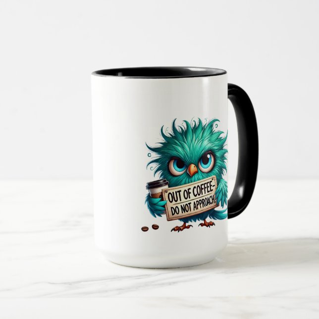 Lustige Eule Kaffeetasse, Keine Kaffeetasse (VorderseiteRechts)