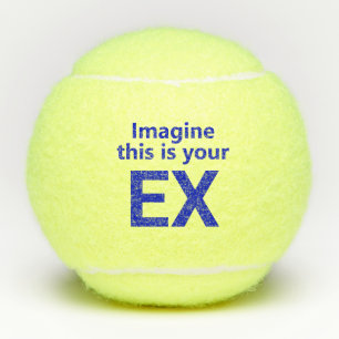 Lustige Ex-Frau Tennisbälle