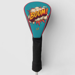 Lustige Explosion "BUMS!" Retro-Comic-Grafik Bold Golf Headcover