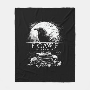Lustige F-Caw-F-Bücher Totenköpfe Gothic Fleecedecke