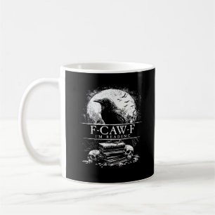 Lustige F-Caw-F Bücher Totenköpfe Gothic Kaffeetasse