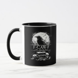 Lustige F-Caw-F Bücher Totenköpfe Gothic Tasse