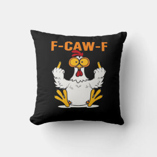 Lustige F-Caw-F-Finger-Hühnchen Kissen