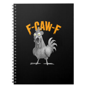 Lustige F Caw F Huhn Klassischer Retro-Stil Notizblock